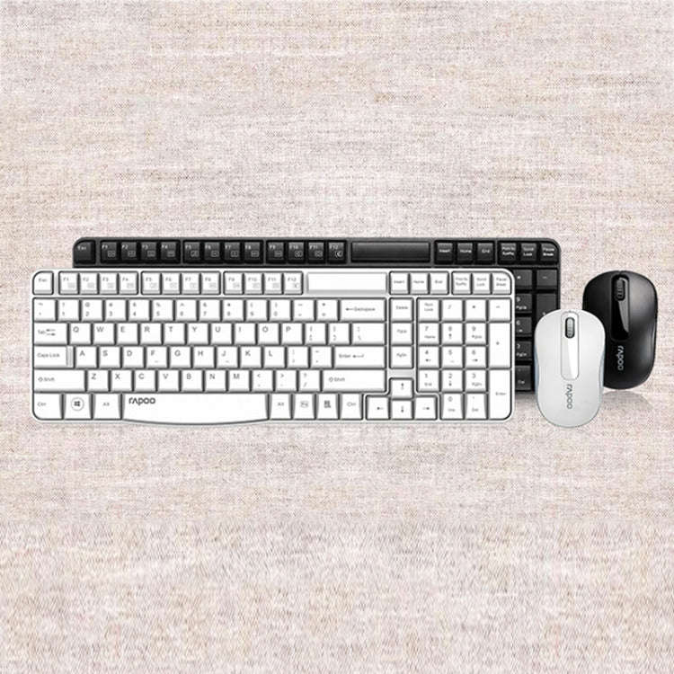 Rapoo X1800S 2.4GHz Wireless Keyboard and Mouse Set(White)