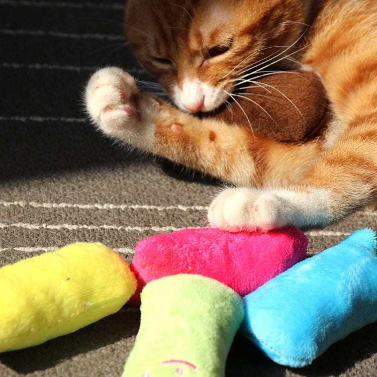 2 PCS Teeth Grinding Catnip Toys Funny Interactive Plush Cat Toy Pet Kitten Chewing Toy  Claws Th...