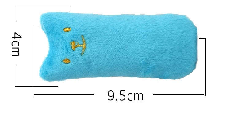 2 PCS Teeth Grinding Catnip Toys Funny Interactive Plush Cat Toy Pet Kitten Chewing Toy  Claws Th...