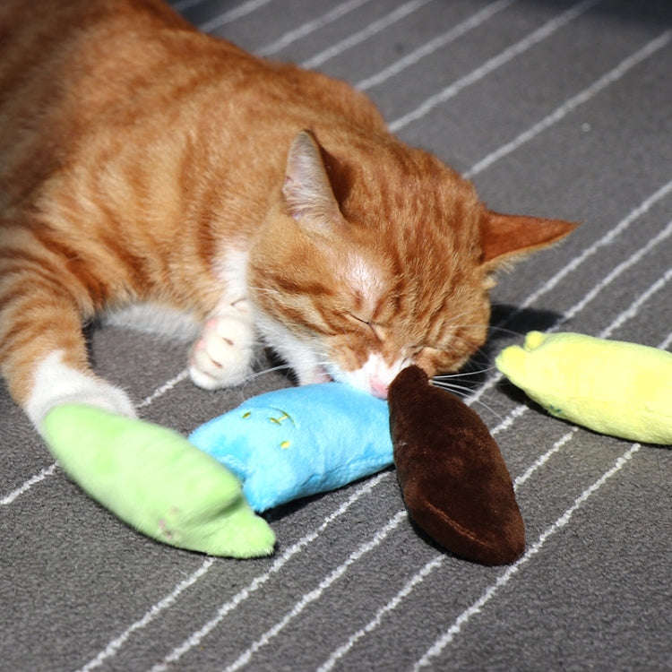 2 PCS Teeth Grinding Catnip Toys Funny Interactive Plush Cat Toy Pet Kitten Chewing Toy  Claws Th...