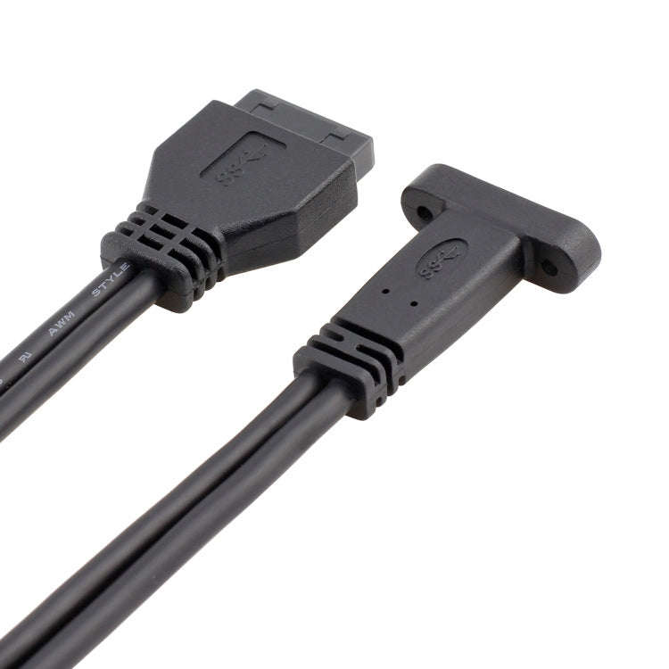 50CM USB3.0 20P To USB Type-C Mother Chassis PCI Bit Baffle Wire