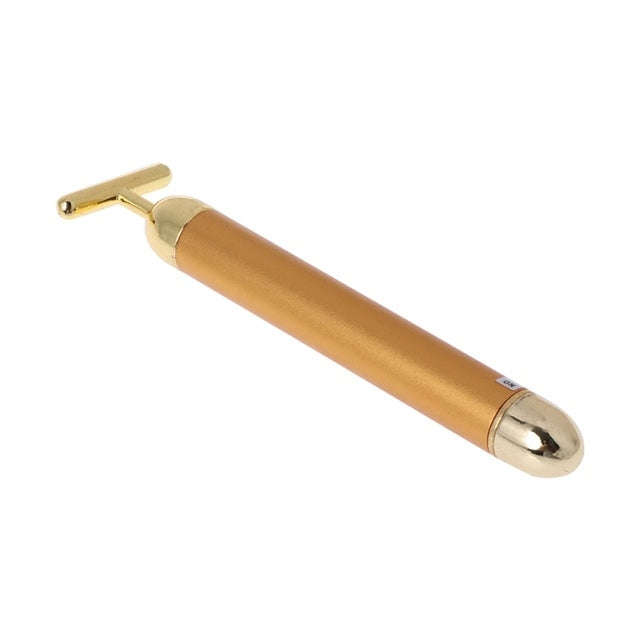 Beauty Electric Facial Pulse Roller Massager(24K Gold)