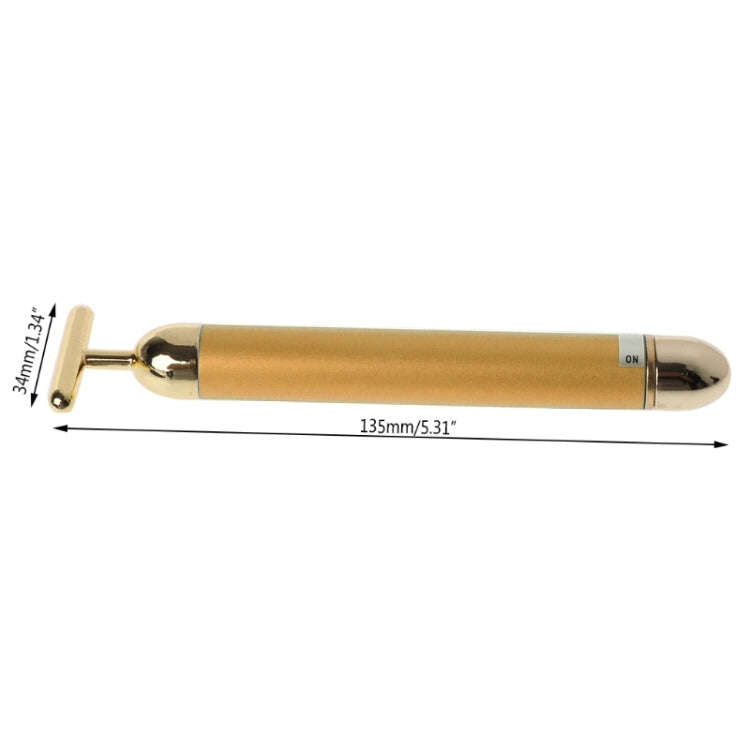 Beauty Electric Facial Pulse Roller Massager(24K Gold)