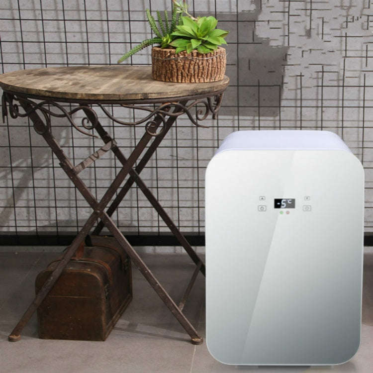 Somate SMT-8L Digital Display Car Home Dual-use Mini Refrigerator, Color:Blue, Specification:CN Plug