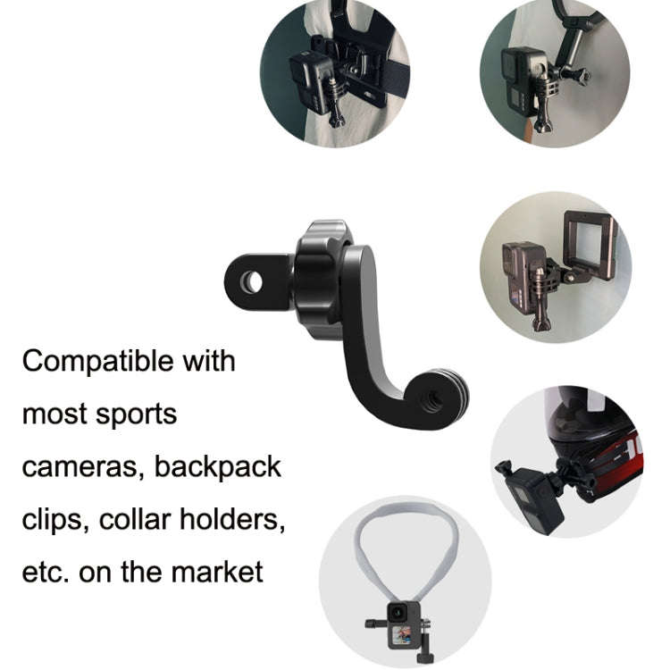 TELESIN Centered Universal Bend Arm Sports Camera Accessories For GoPro HERO11 Black / HERO9 Blac...