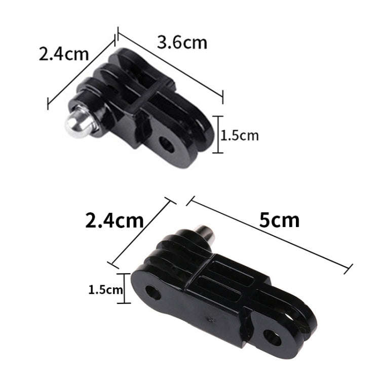 Same Direction Short Adapter TELESIN Screw Adapter Adjustment Arm For GoPro Hero12 Black / Hero11...