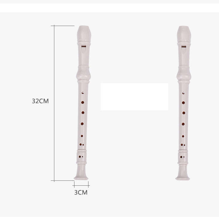 5 PCS SW8 Swan 8-hole Student Children Plastic Clarinet German Treble Flute(Black)