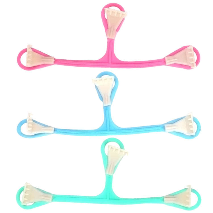 3 PCS Plastic Three-hook Small Claw Baby Diaper BuckleRandom Color Delivery