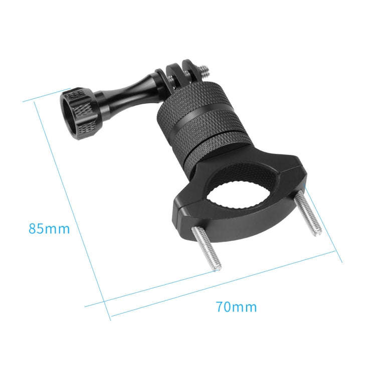 Aluminum Alloy Bicycle Mounting Bracket Bicycle Clip For Action Camera(Black)