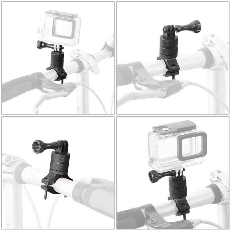 Aluminum Alloy Bicycle Mounting Bracket Bicycle Clip For Action Camera(Black)