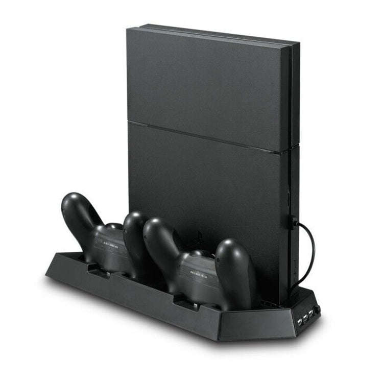 KJH PSLIM-03 Multi-function Host Bracket Cooling Fan Ultra-thin Machine Bracket Fan Charger for P...