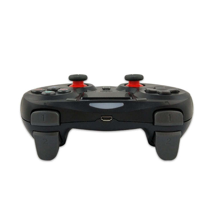 Rubberized Wireless Game Controller Bluetooth Handle for PS4 Host(black B)