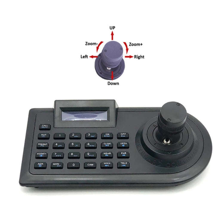 JSK-8003C Monitoring Keyboard PTZ Rocker Ball Camera Keyboard, Specification:3 Axis(US Plug)