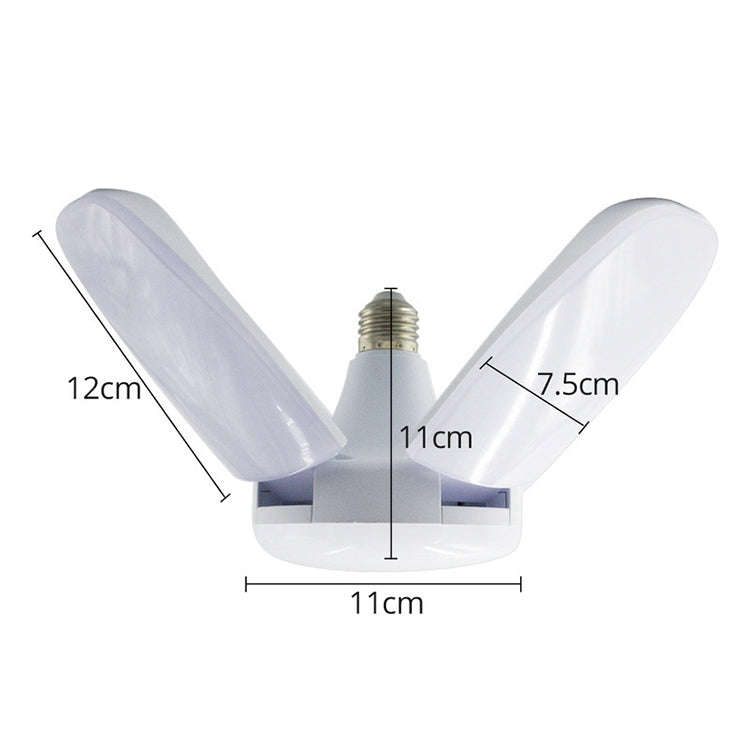 60W 5 Leaves 235 LEDs SMD 2835 Foldable Household Bulb, AC 165-265V(E27 Cold White)