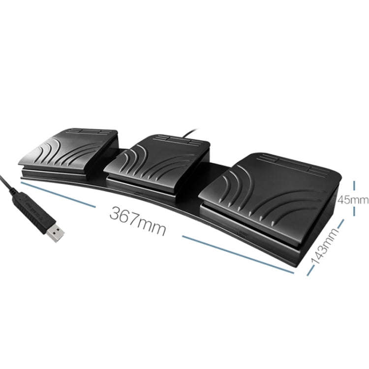 FS2020TU CF Foot Switch Foot Pedal Keyboard Control Mouse Game Combo Pedal(Mechanical Sound)