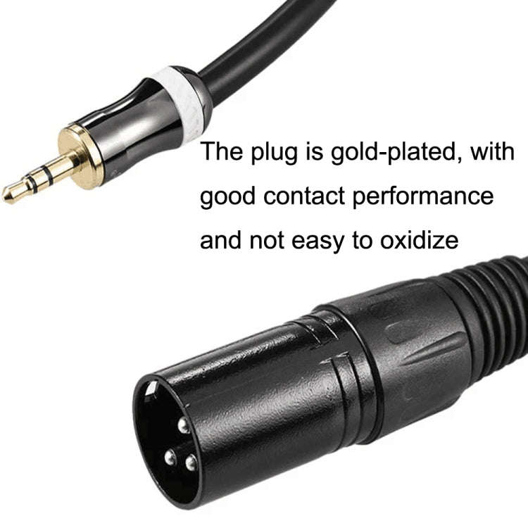 3.5mm To Caron Male Sound Card Microphone Audio Cable, Length:1m