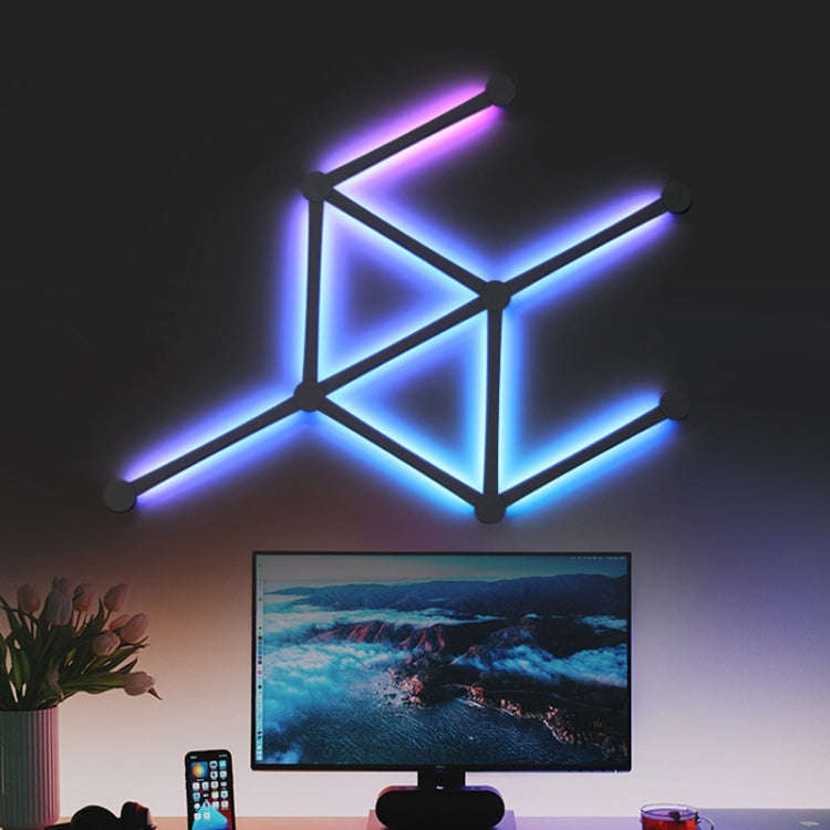 JSK-P22 Smart RGB Mosaic Light Rhythm Light Support Amazon Alexa / Google Assistant /DuerOS US Pl...