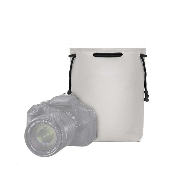 Baona Camera Bag Lens Drawstring Pouch, Size: Medium(Gray)