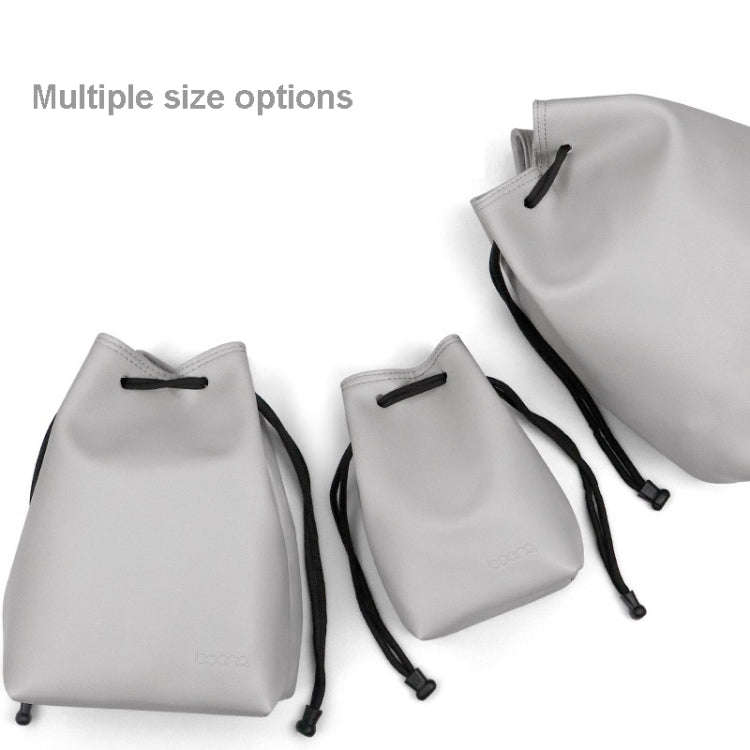 Baona Camera Bag Lens Drawstring Pouch, Size: Medium(Gray)