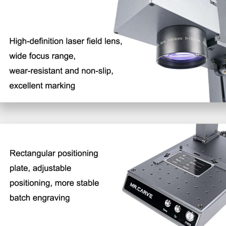 DAJA M1 Pro 10W Metal Nameplate High Precision Characters Laser Carving Machine, Style:M1pro+Indu...