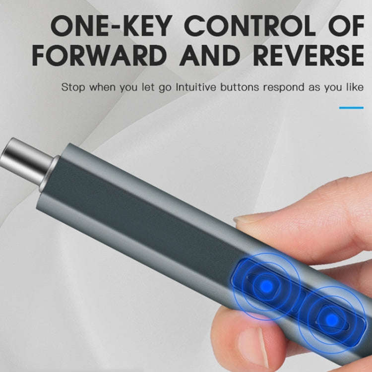 51 In 1 Rechargeable Mini Electric Screwdriver Set With 3LED Lighting(Gray)