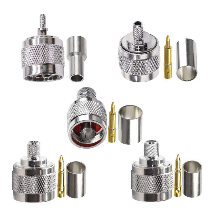 10pcs NJ-5 For LMR300/5D-FB N Type Plug Connector Low Loss RF Coaxial Connector