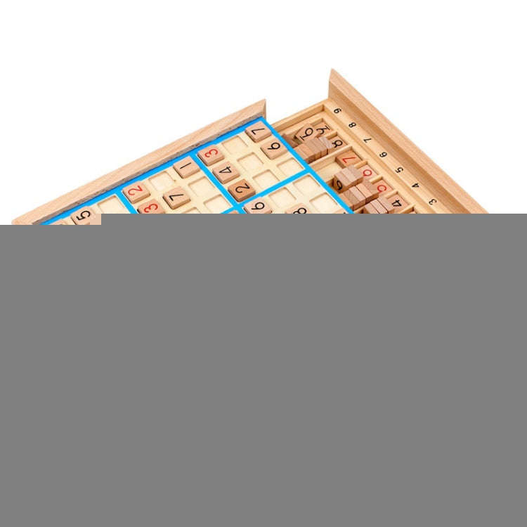 Sudoku Nine Square Grid Game Board Children Logical Thinking Puzzle Board Game(Blue)