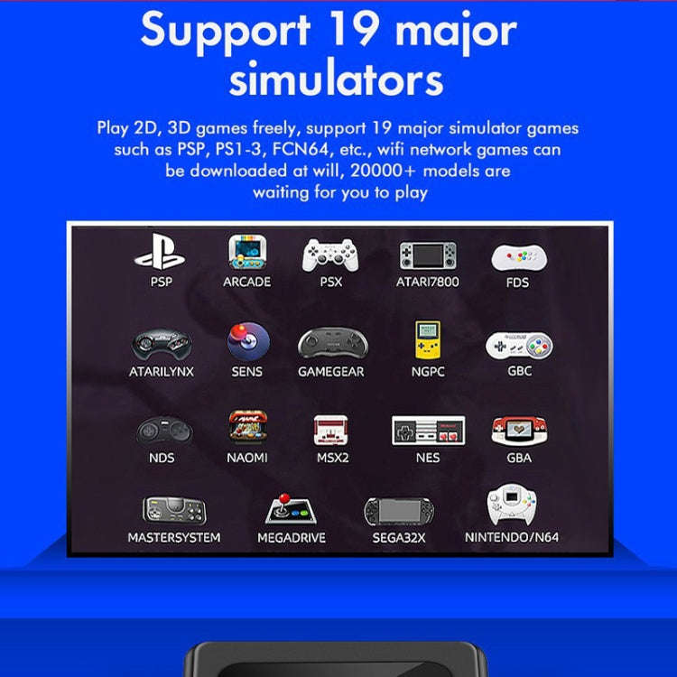 GD10 32G Built-In 10000+ Games Dual System Set-Top Box 3D Home 4K HD  TV Game Console Box EU Plug...