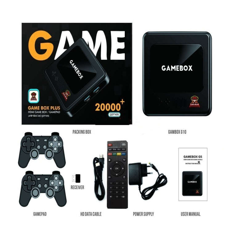GD10 64G Built-In 30000+ Games Dual System Set-Top Box 3D Home 4K HD  TV Game Console Box US Plug...