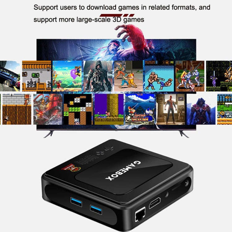 GD10 64G Built-In 30000+ Games Dual System Set-Top Box 3D Home 4K HD  TV Game Console Box US Plug...