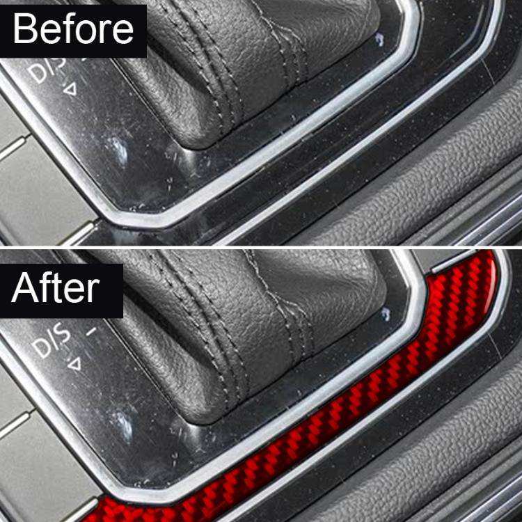 For Volkswagen Magotan / CC Left-Hand Drive Gear Shift Panel Trim Sticker(Red)