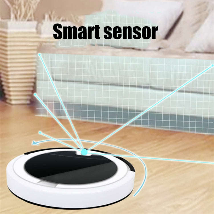 Home Smart Sweeping Robot Planning Route Remote Control Large Suction Cleaner Sweeper(White Black)