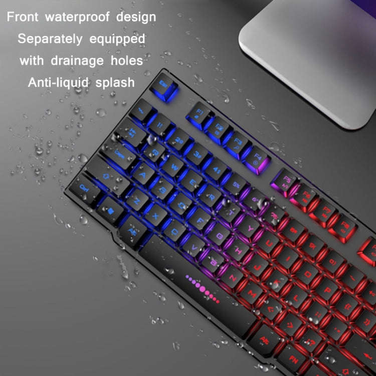 X-L SWAB GX50 Computer Manipulator Feel Wired Keyboard + Macro Programming Mouse, Color White ...
