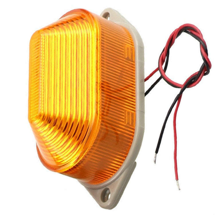 AC220V Led Mini Strobe Signal Warning Light Silent Warning Light(Orange)