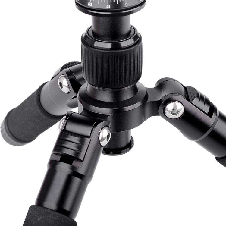 Xiletu FM5S-MINI 5-Section Folding Legs Mini Desktop Tripod Mount(Titanium)