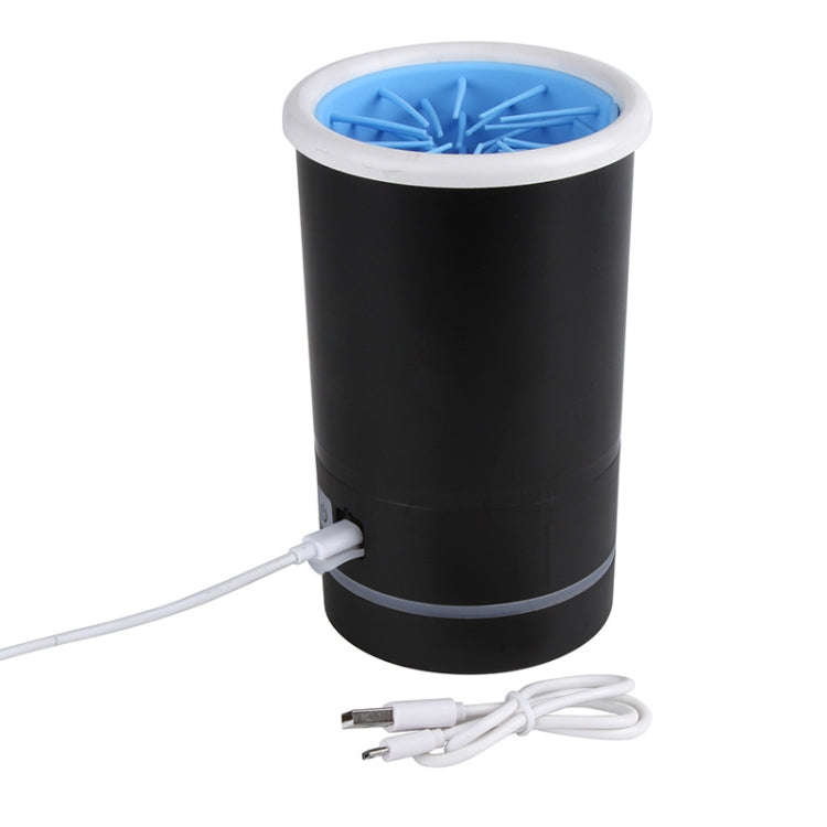 Pets Automatic Foot-Washing Cup Cats Dogs Extremities Cleaning Artifact, Size:S 6-11cm(Blue White)