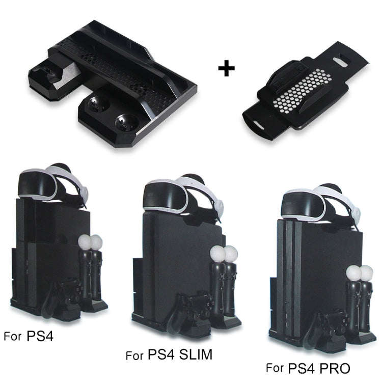 DOBE TP4-888 Multi-Function Bracket Host Dual Charging Base Fan Handle Charging Stand For PS4/SLI...