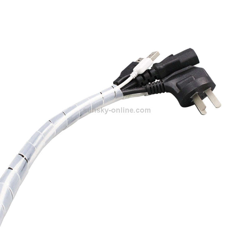 Wire Protection Tape Insulated Winding Tube, Model: 25mm  / 2m Length(White)