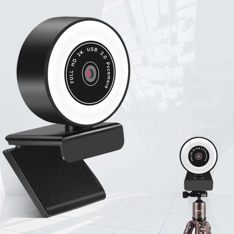 A9mini USB Drive-Free HD Fill Light Camera with Microphone, Pixel: 5.0 Million Pixels 2K Auto Focus