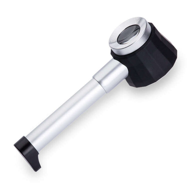 Handheld With Scale With 3 Lights 45 Times Magnifying Glass High-Definition Double Lens Magnifyin...