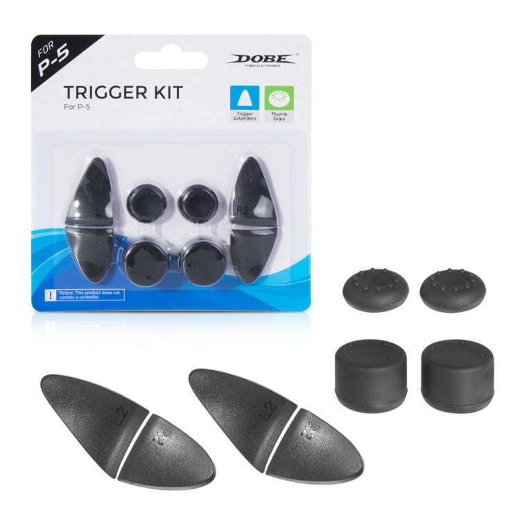 DOBE 2 Sets 8 in 1 Handle Trigger Button + Rocker Cap Suitable For PS5