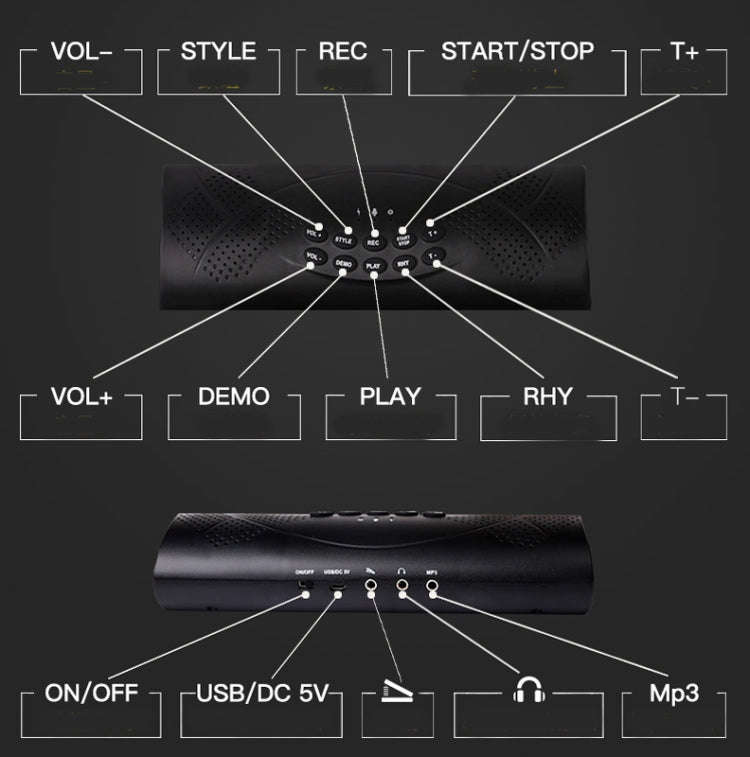 Hand-Rolled Drum Set Color Electronic Drum Lithium Battery Rechargeable Silicone Drum Set