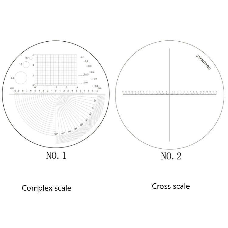 8 LED Lights 3 Groups Of Optical Glass HD With Scale 10 Times Magnifying Glass, Specification: Cr...