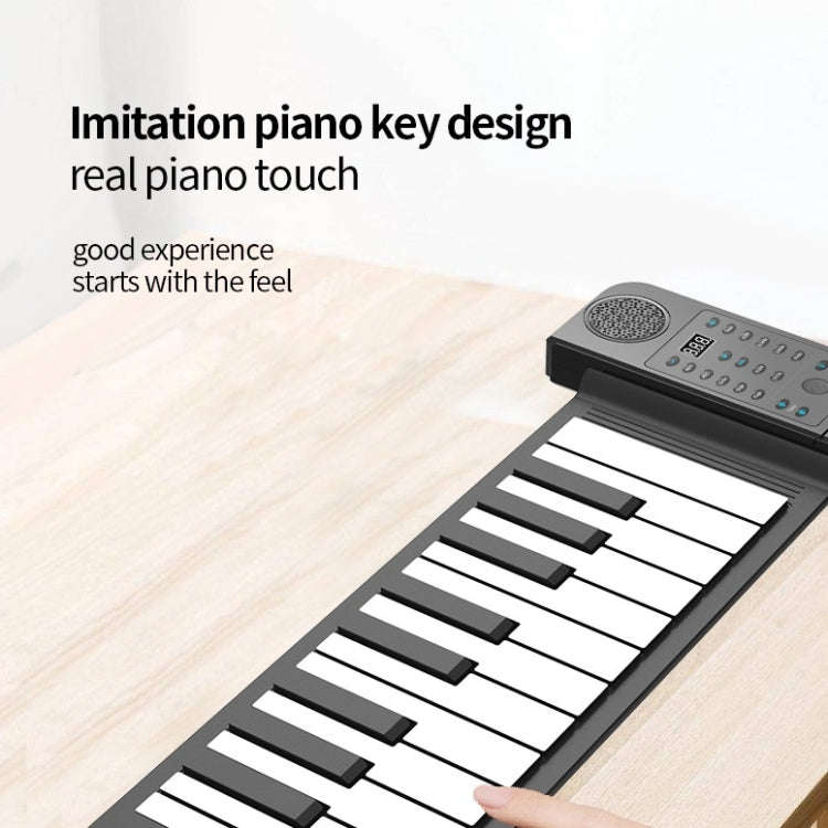 PN61S 61-key Hand-Rolled Foldable Piano Thickened Portable Beginner Keyboard
