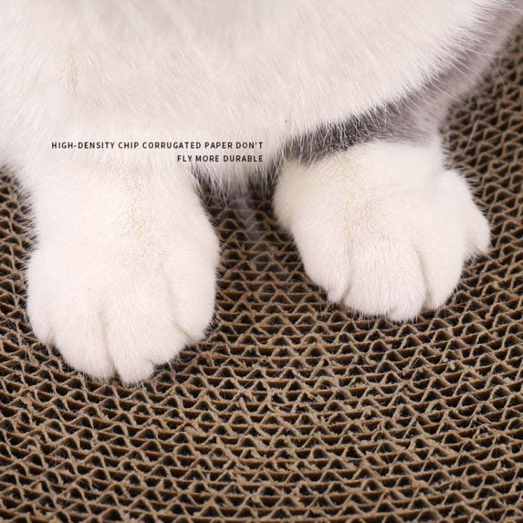 Round Corrugated Cat Scratcher Claw Sharpener Toy Bed, Colour: Cloud 32x32x6cm