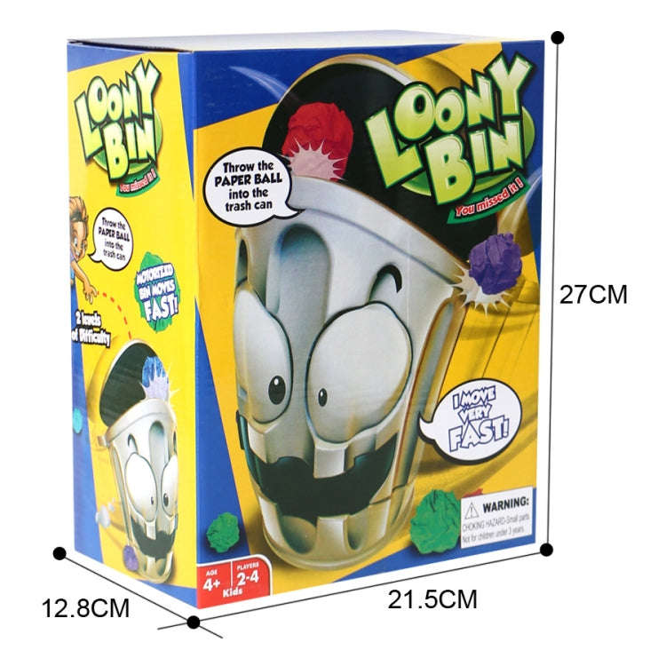 Electric Crazy Trash Can Indoor Competitive Shooting Game Decompression Trash Can Toy