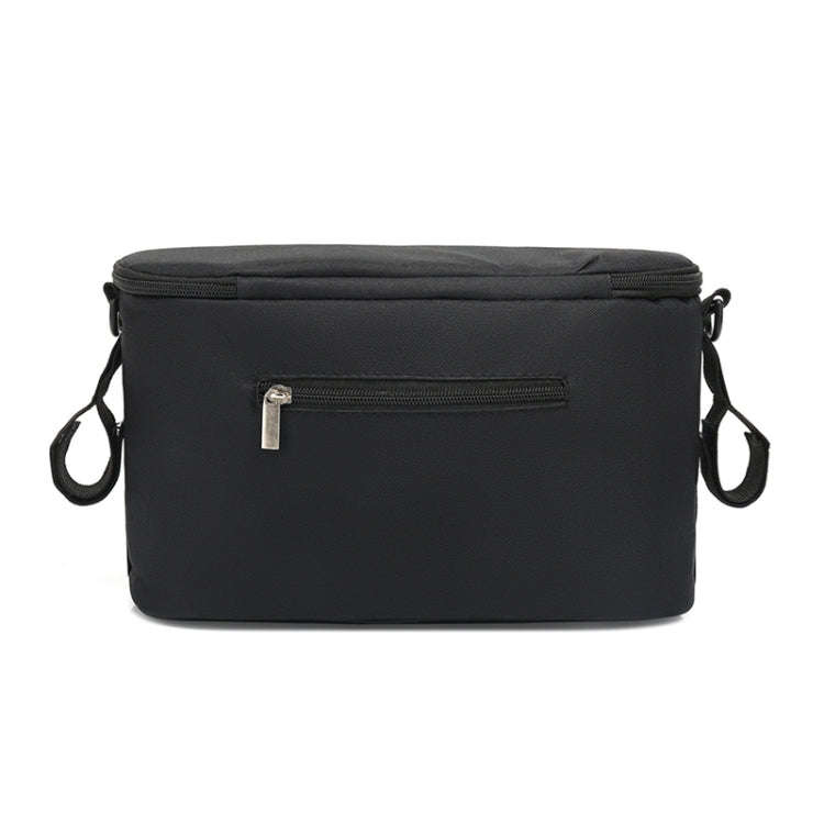 Baby Stroller Bag Mummy Bag Stroller Accessories Hanging Bag(Black)
