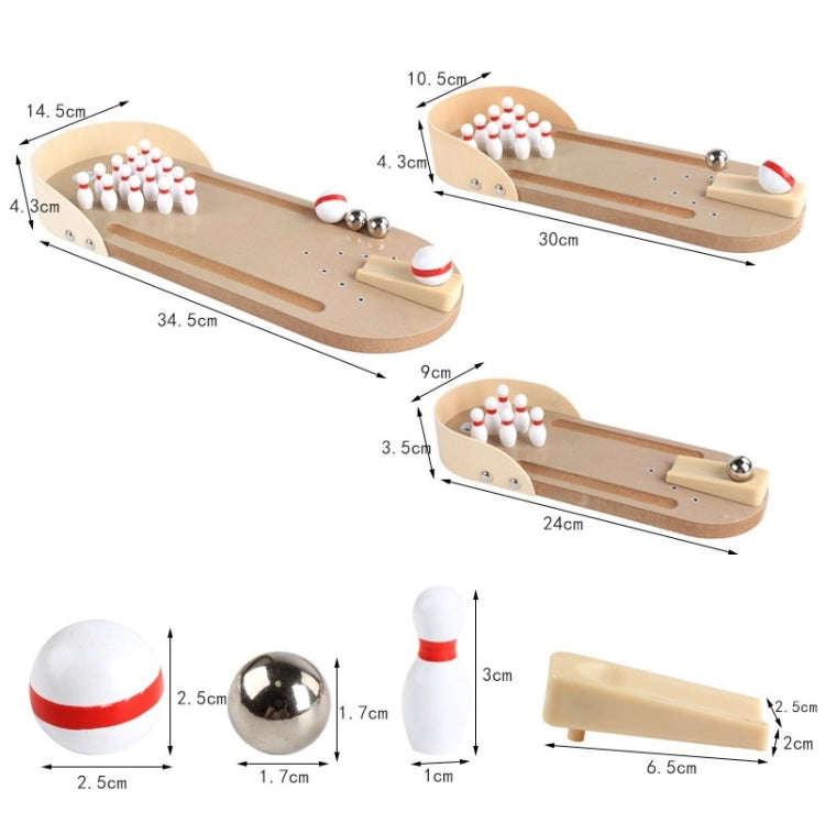 Mini Puzzle Desktop Bowling Indoor Parent-Child Decompression Toy Size: Small