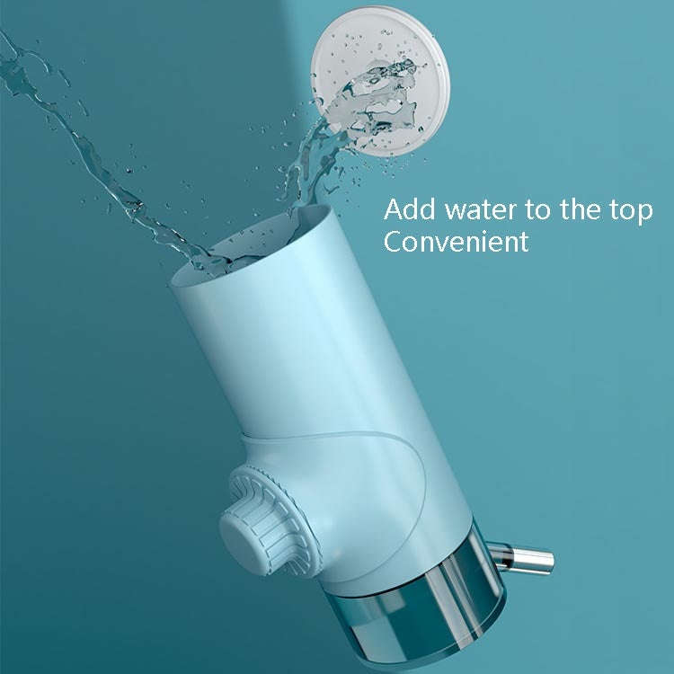 Pet Waterer Ball Feeder Hanging Dog Waterer Hanging Cage Pet Water Cup 700ML(Sky Blue)