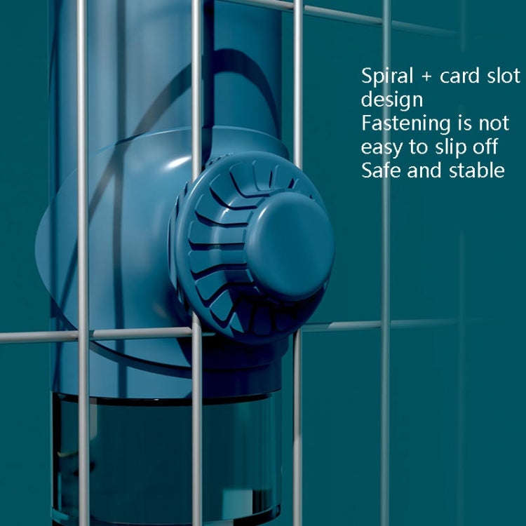 Pet Waterer Ball Feeder Hanging Dog Waterer Hanging Cage Pet Water Cup 700ML(Sky Blue)